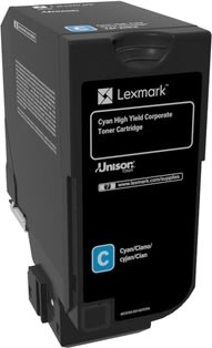 Lexmark CS725 lasertoner, blå, 12.000s