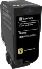 Lexmark CS720 lasertoner (return), gul, 7.000s