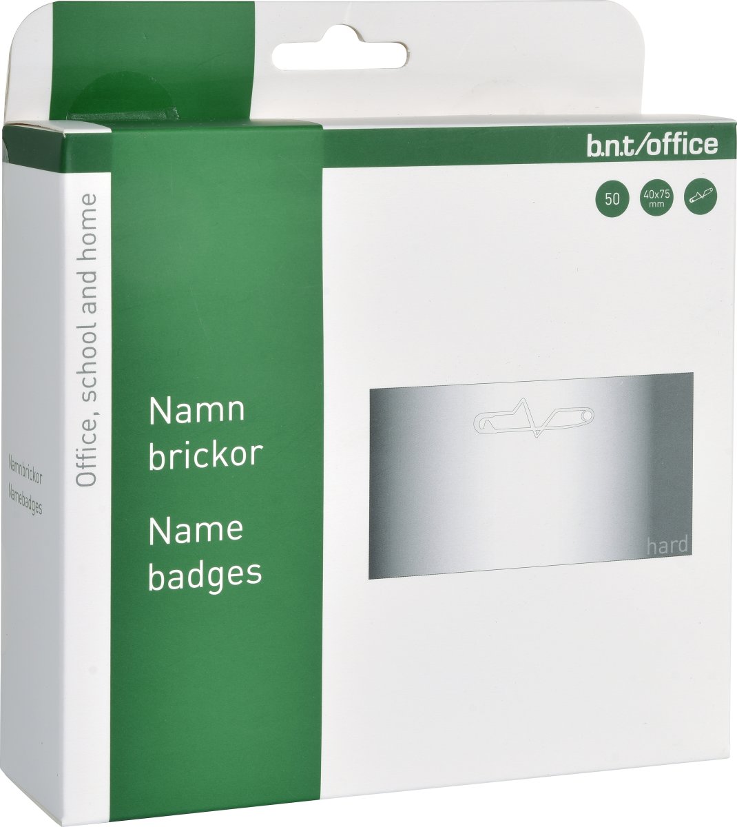 Office Navneskilt m.n. | 40x75 mm | 50 stk.