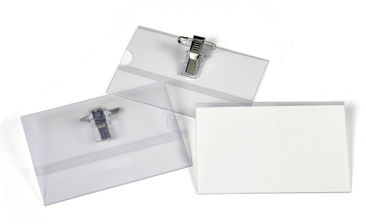Office Navneskilt m. n+k | 91x57 mm | 50 stk.