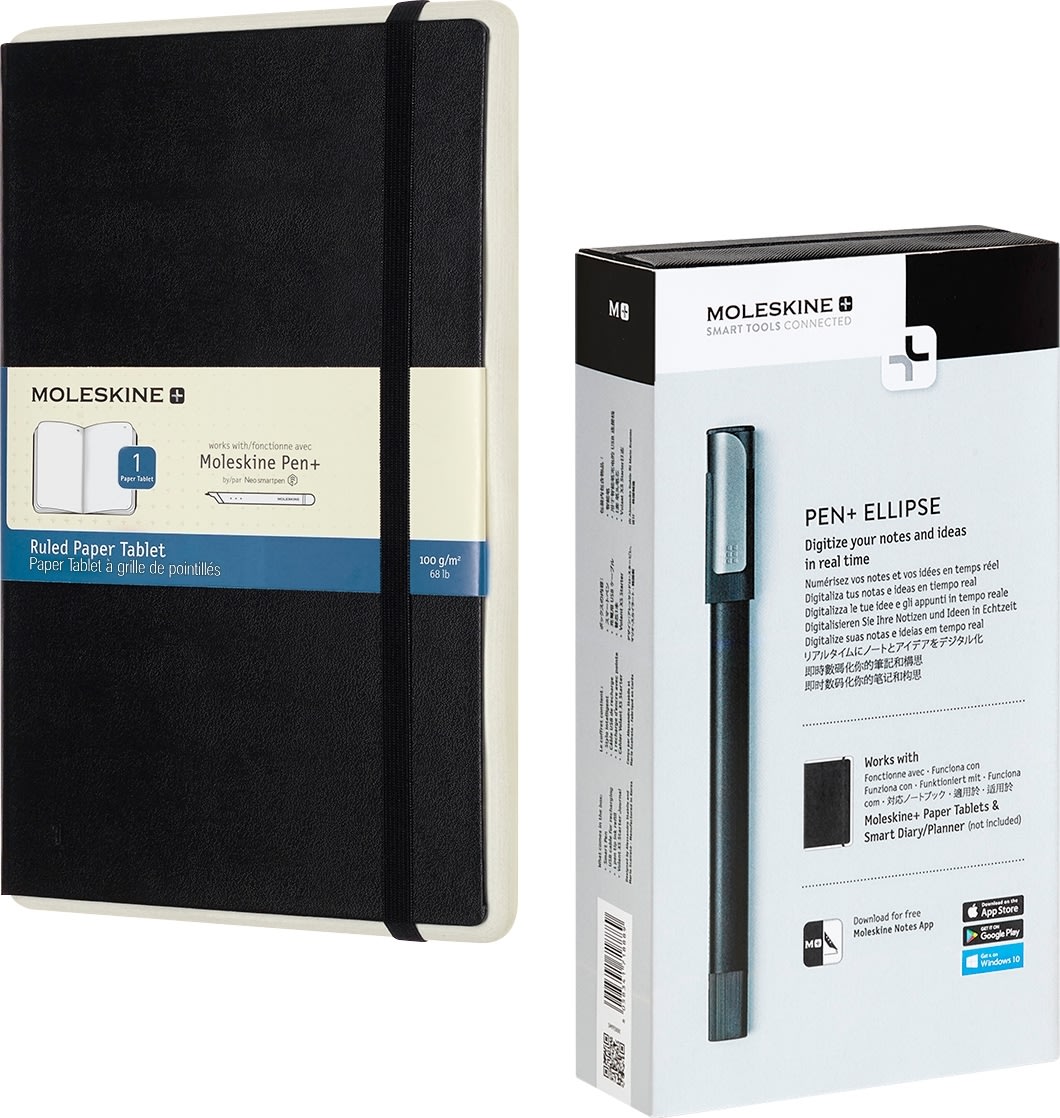 Moleskine Smart Digital Pen + Paper Tab. L Dot. Fri Fragt Lomax A/S