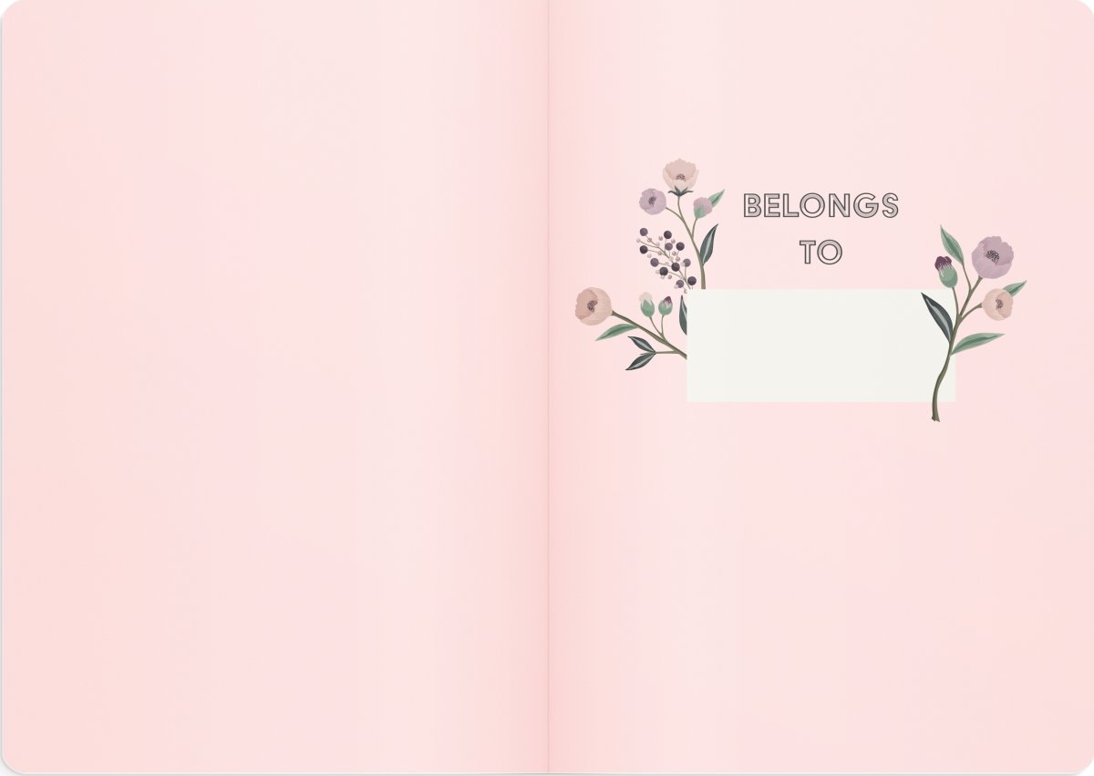 Burde Deluxe Notesbog, A5, linjeret, twigs