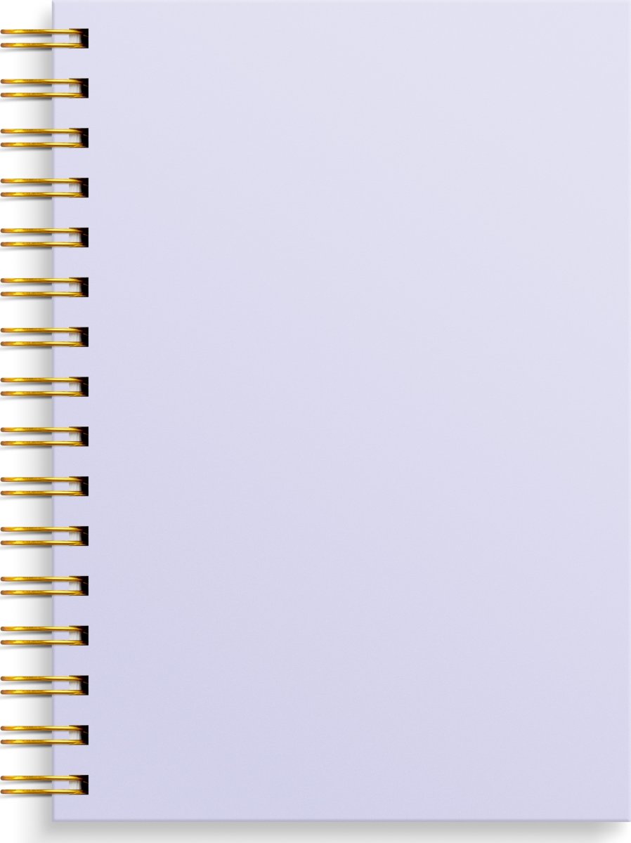 Burde Notesbog, A5, linjeret, lilac