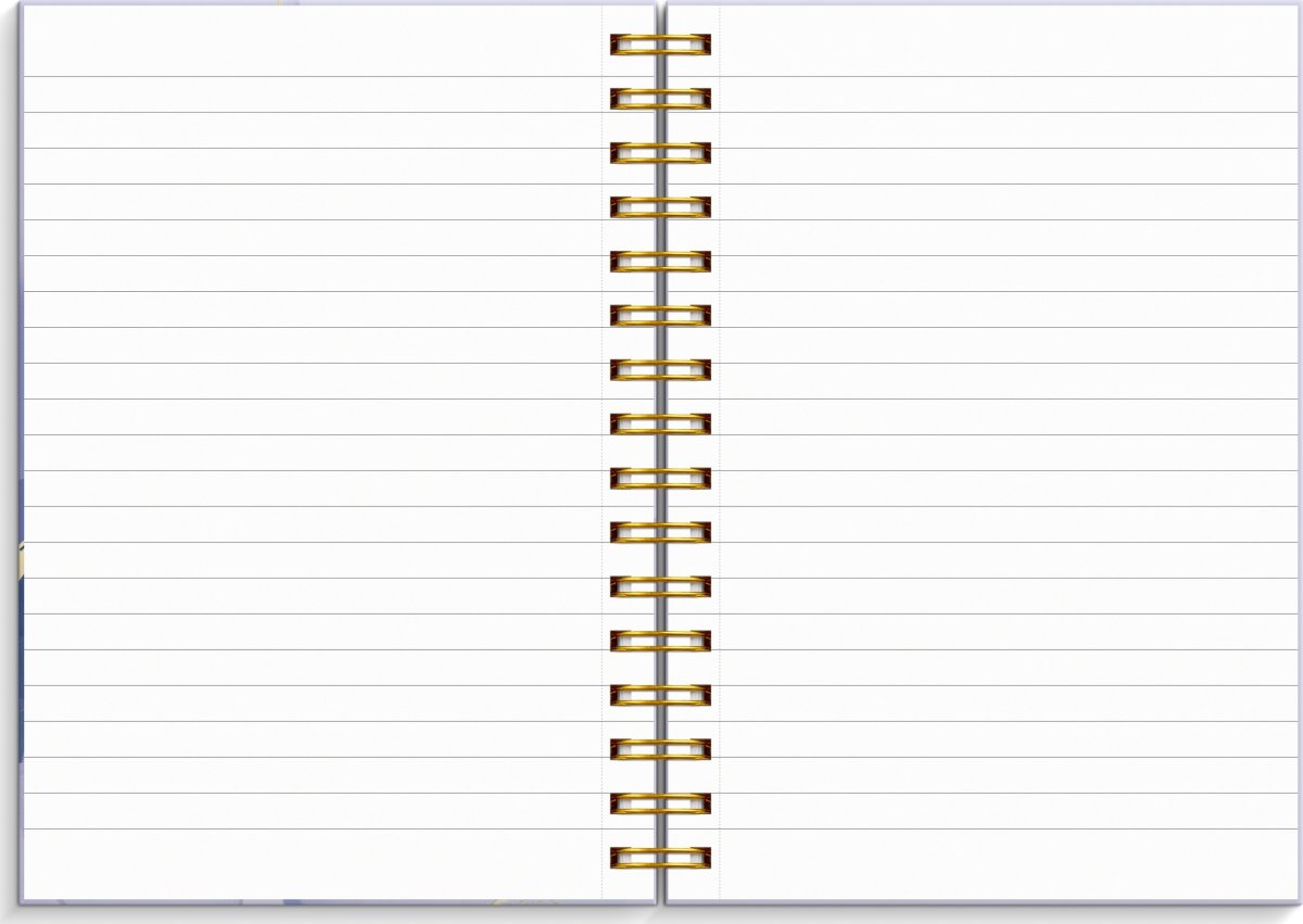 Burde Notesbog, A5, linjeret, marble