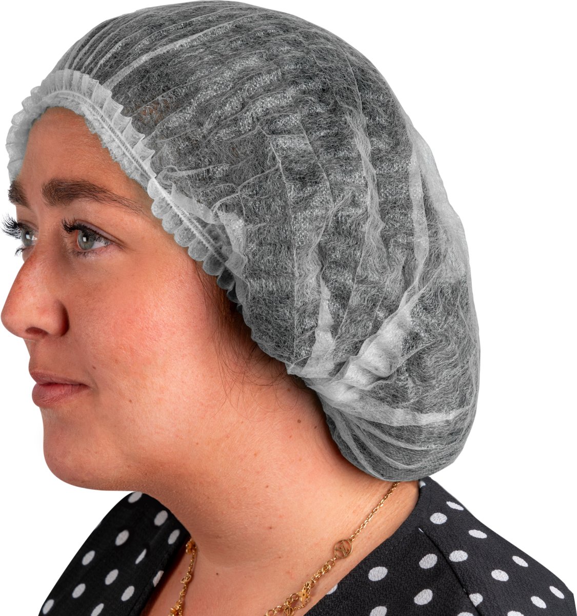 Hårnet m/dobbelt elastik | One-size | Hvid |100stk