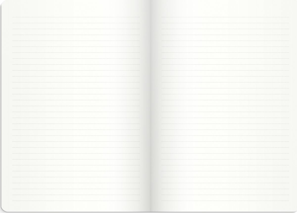 Burde Deluxe Notesbog, B5, linjeret, black