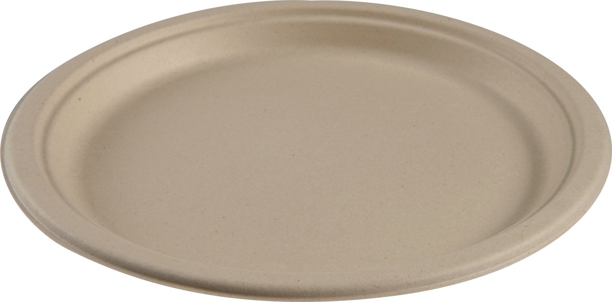 Engangstallerken, Bagasse, 26 cm, 50 stk