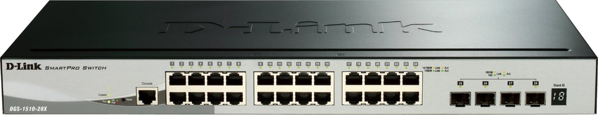 D-Link DGS-1510-28X Switch, 24 x 1000, 4 x 10G