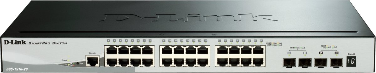 D-Link DGS-1510-28 Switch, 16x1000, 2xSFP, 2xSFP+