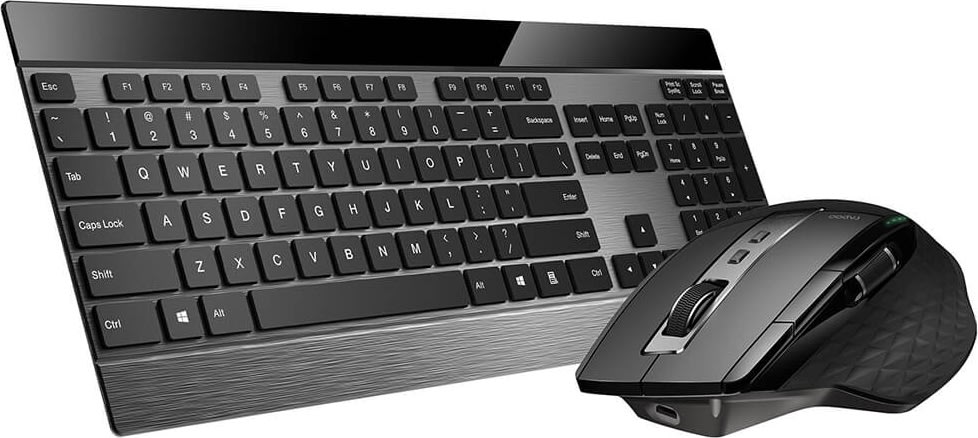 RAPOO 9900M Multi-Mode trådløst tastatursæt, sort