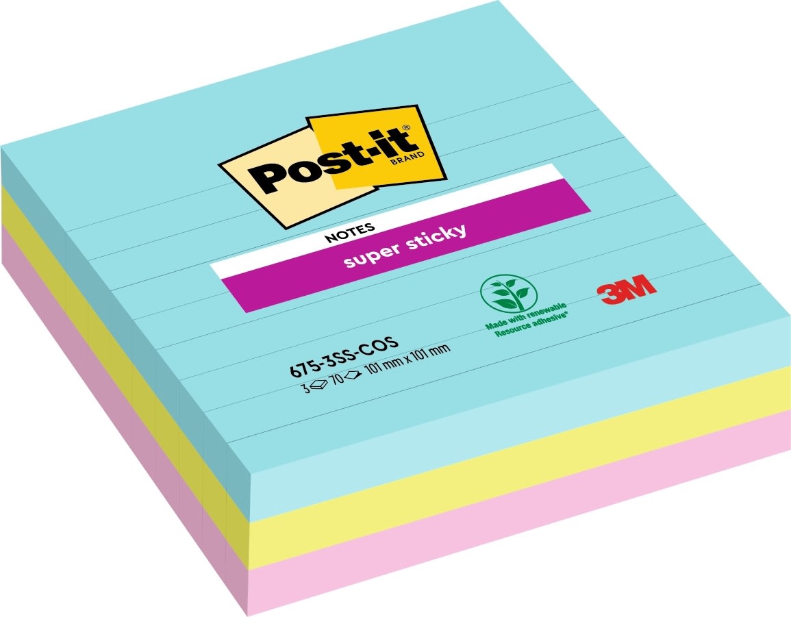 Post-it Super Sticky Notes | Cosmic | 101x101 mm