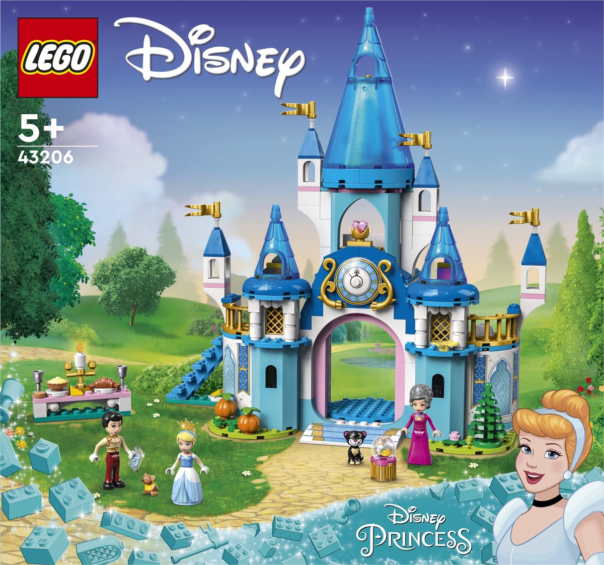 LEGO Disney 43206 Askepot og prinsens slot