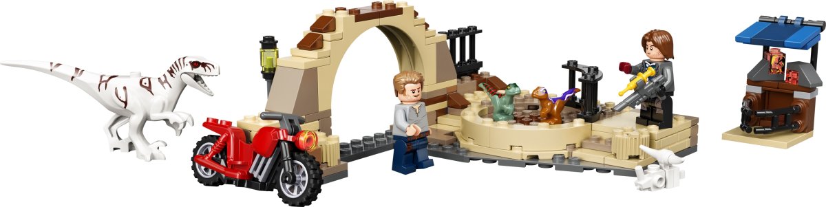 LEGO 76945 Atrociraptor-dinosaur: motorcykeljagt
