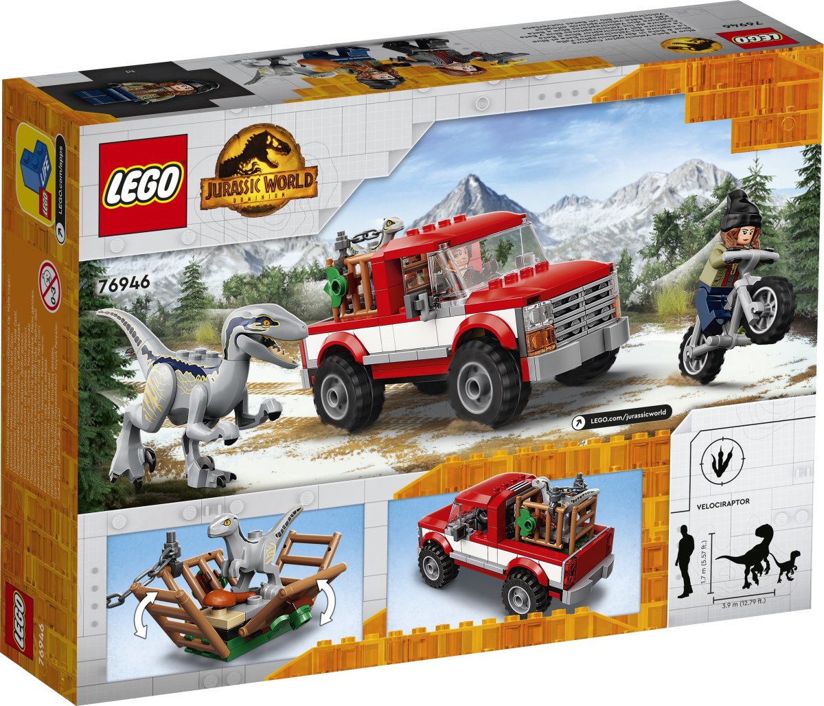 LEGO 76946 Blue og Beta – velociraptor-fangst