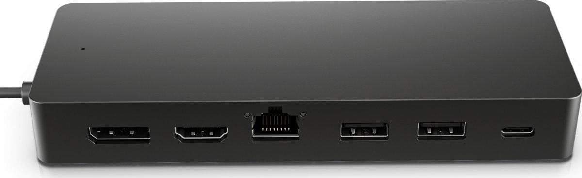 HP Universel USB-C-hub, multi port, sort