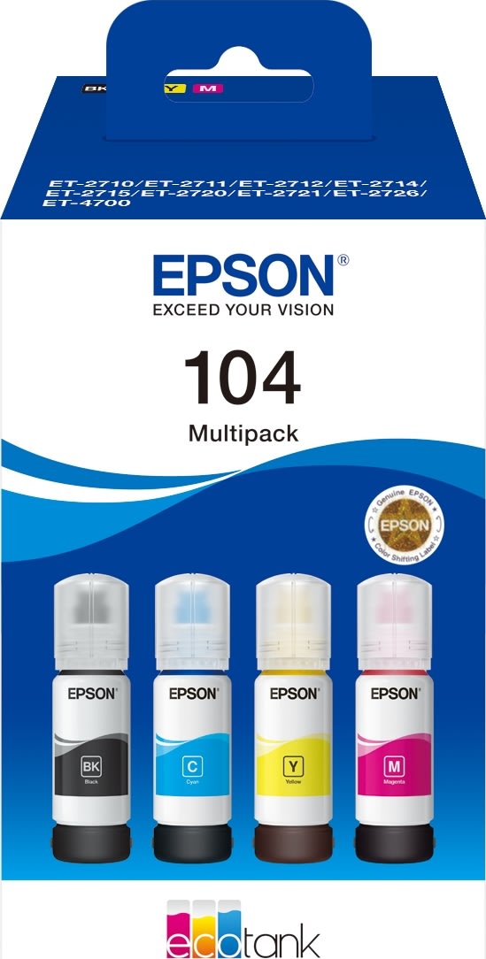 Epson T104 blækpatroner, multi