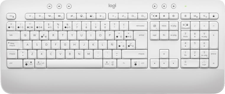 Logitech Signature MK650 Tastatur og mus-sæt, hvid