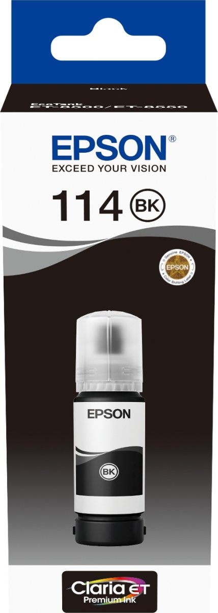 Epson 114 blækpatron, pigment sort
