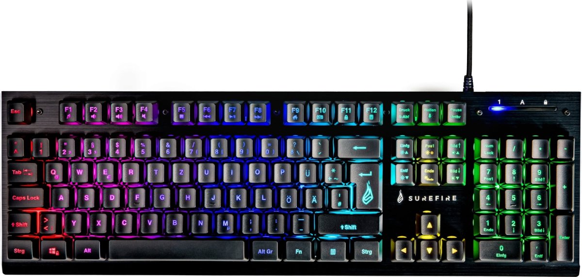 SUREFIRE KingPin X2 gaming tastatur, sort metal