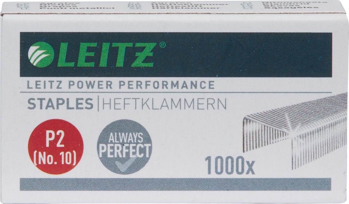 Leitz Hæfteklamme | P2 | No.10 | 1000 stk.