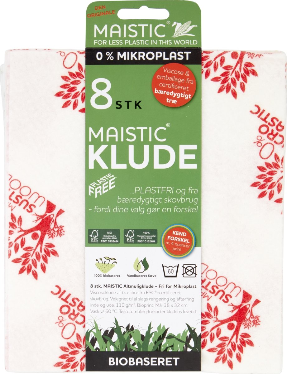 Maistic universalklud u/ mikroplast 38x32cm, 8 stk