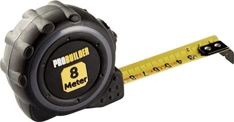 Probuilder målebånd, 8m
