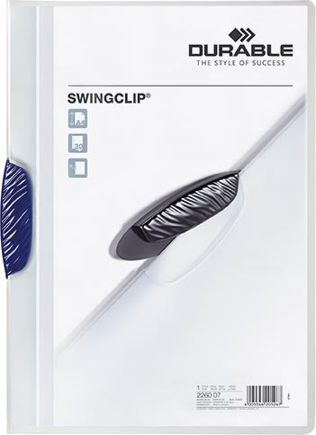 Durable Swingclip Clipmappe | A4 | Mørkeblå