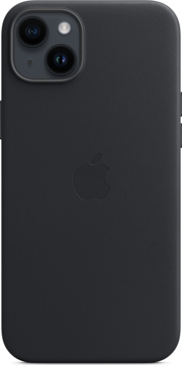 Apple iPhone 14 Plus læder cover, midnat