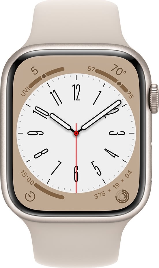 Apple Watch Series 8 (GPS+4G), 45mm, stjerneskær