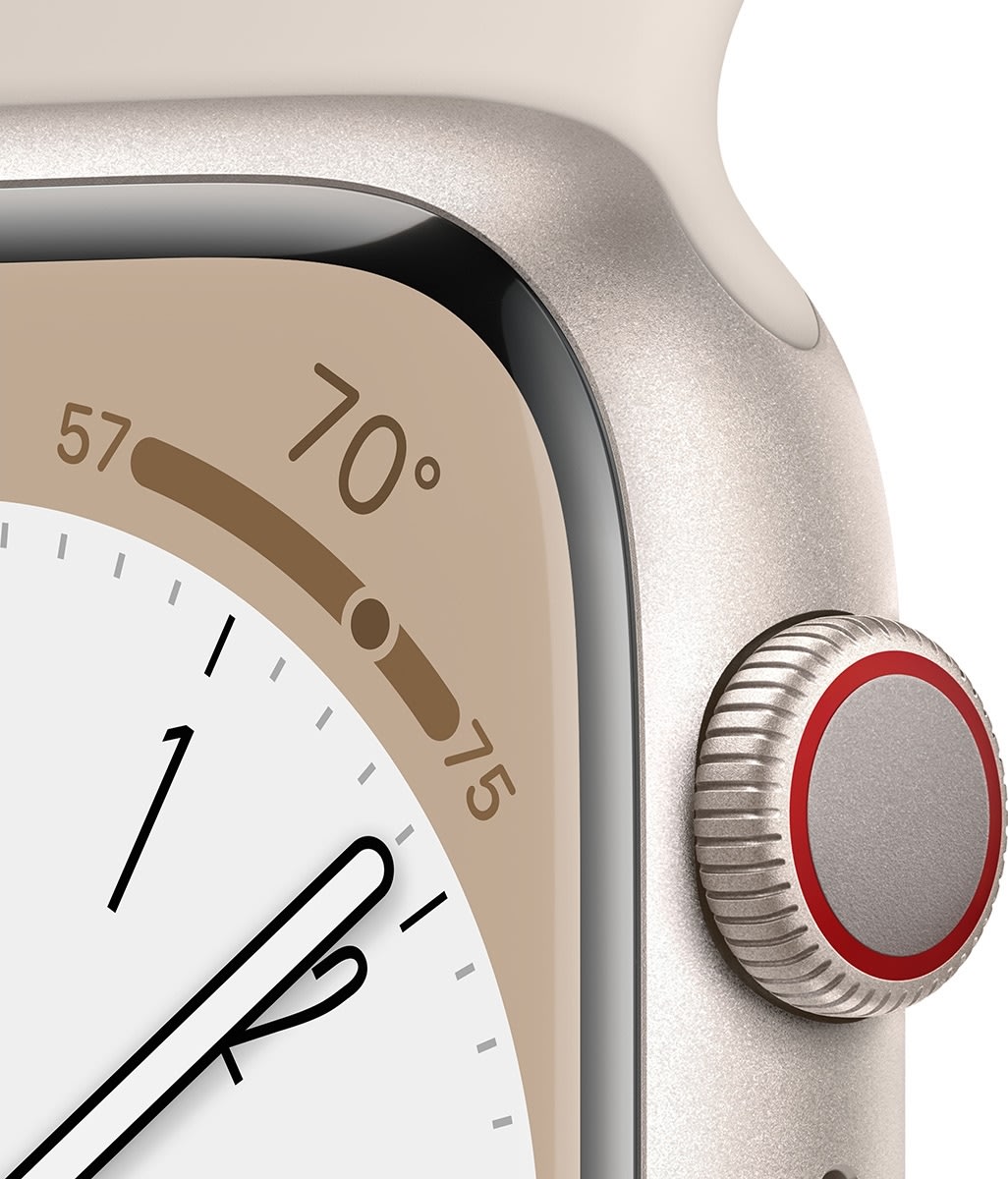 Apple Watch Series 8 (GPS+4G), 45mm, stjerneskær
