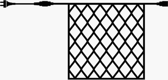 Sirius Tech-Line Lysnet Startsæt, 196 LED, 3x3 m