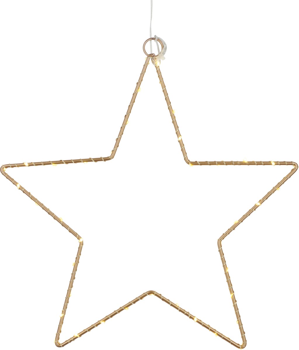 Sirius Liva Stjerne, 40 LED, Ø30 cm, guld