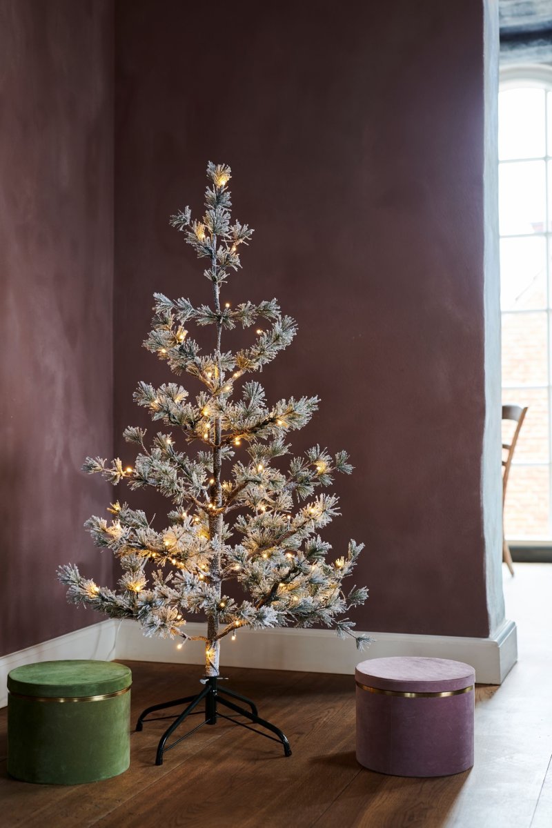 Sirius Alfi Juletræ m. Fod, 70 LED, H120 cm, Hvid