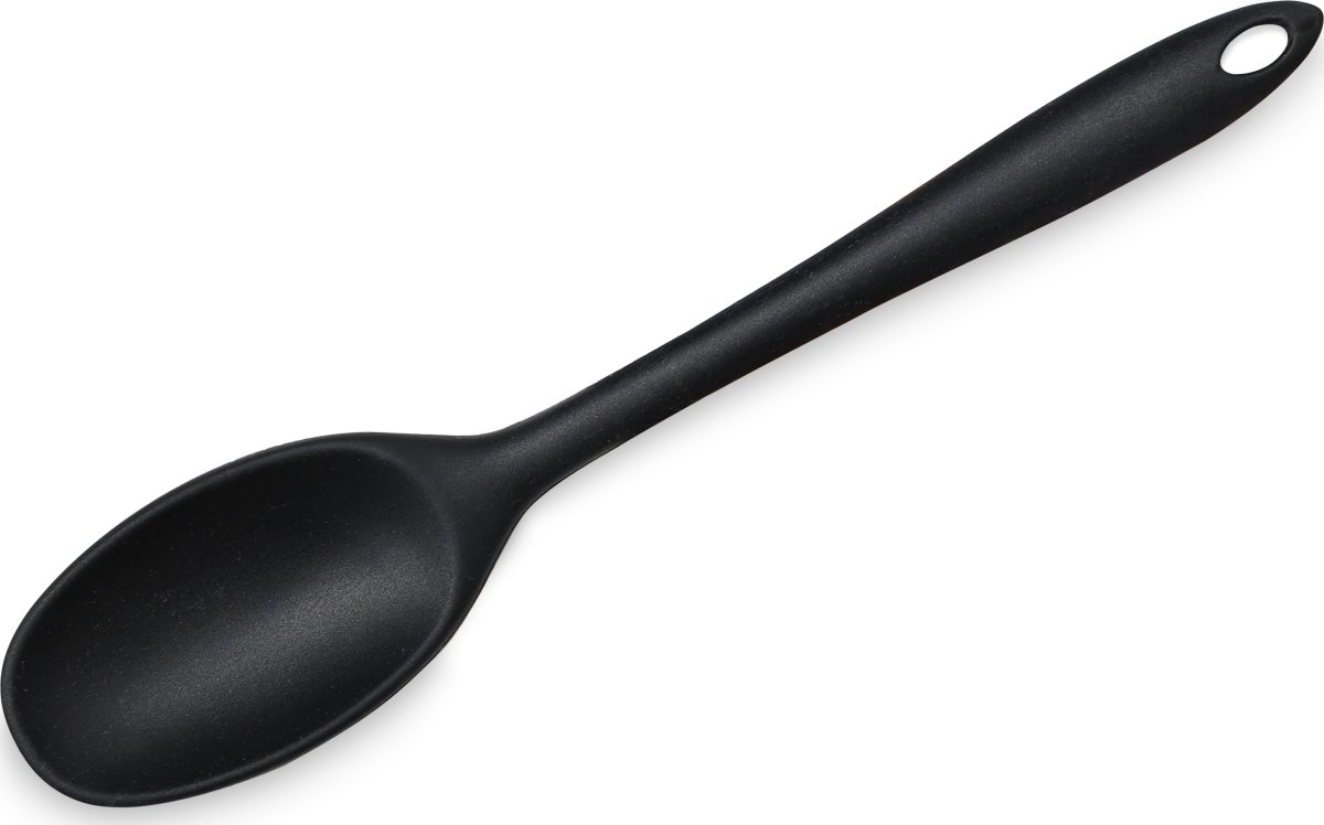 Grydeske i silikone, 28cm, Sort