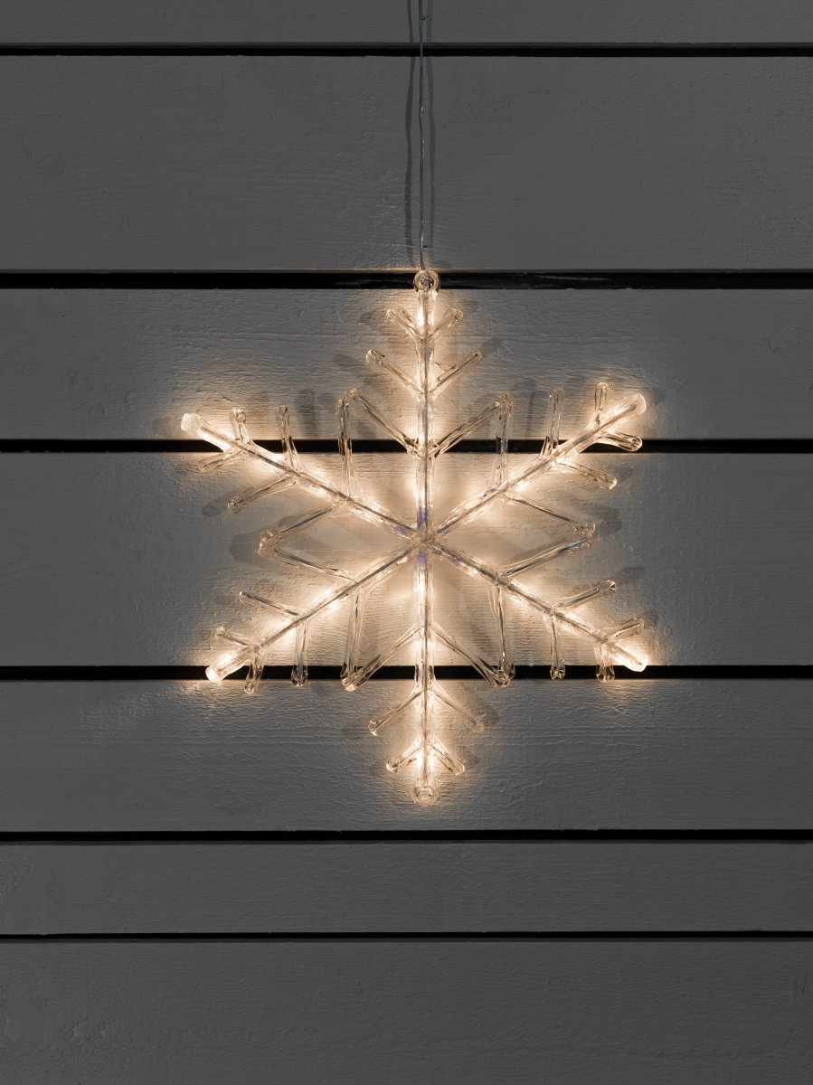 Akryl Snefnug, 40 cm, 24 LED