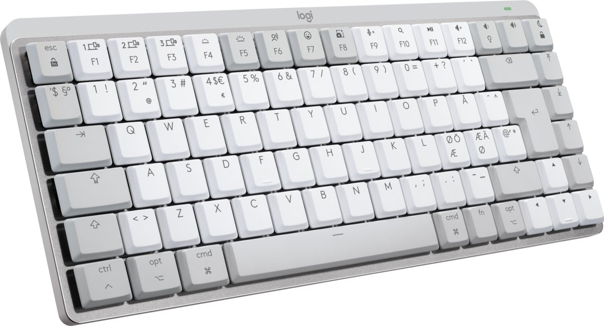 Logitech MX Mech. Mini tastatur til Mac, lysegrå