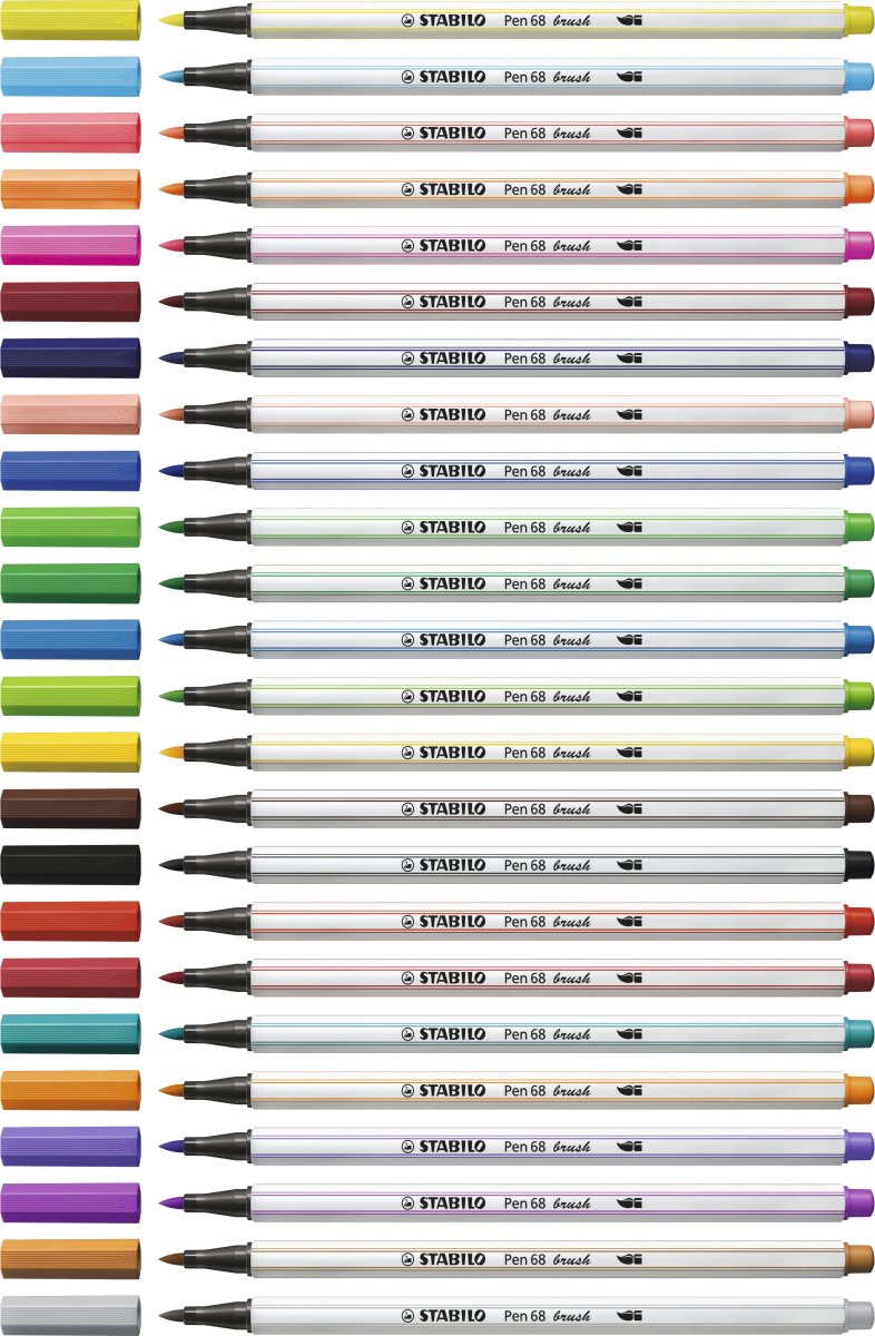 Stabilo Pen 68 Penseltusser | 20 farver