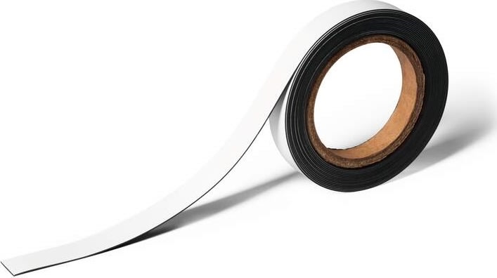 Durable magnetbånd, 20 mm x 5 m, hvid