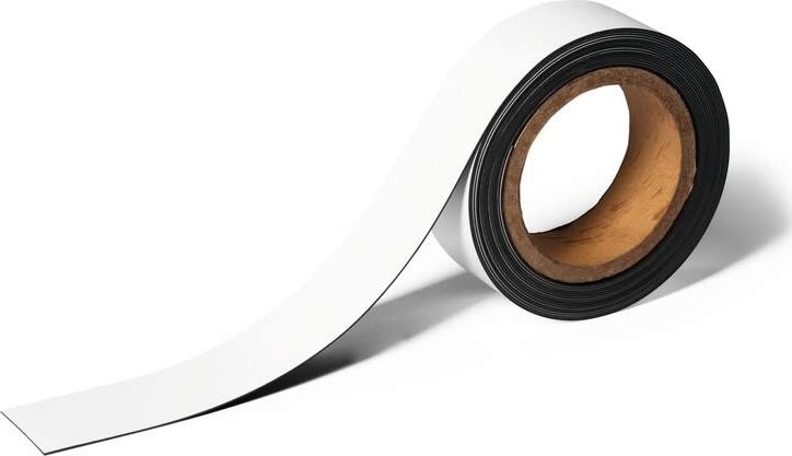 Durable magnetbånd, 40 mm x 5 m, hvid