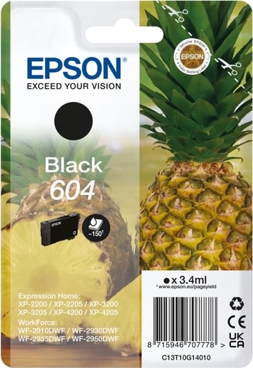Epson T604 Blækpatron, sort