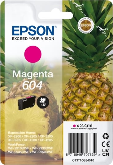 Epson T604 Blækpatron, magenta