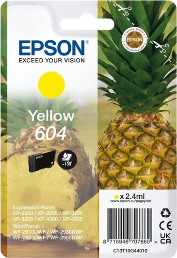 Epson T604 Blækpatron, gul