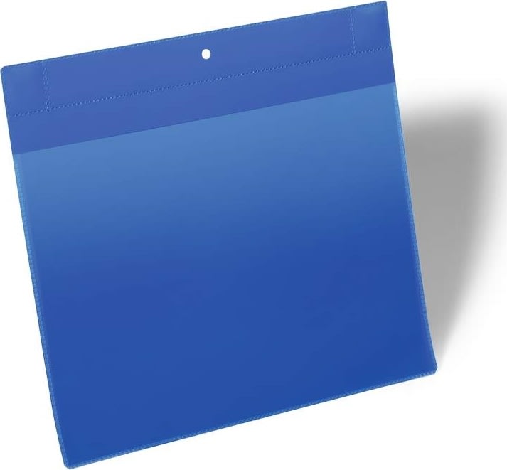Durable Lagerlommer, supermagnet A4 tværformat blå