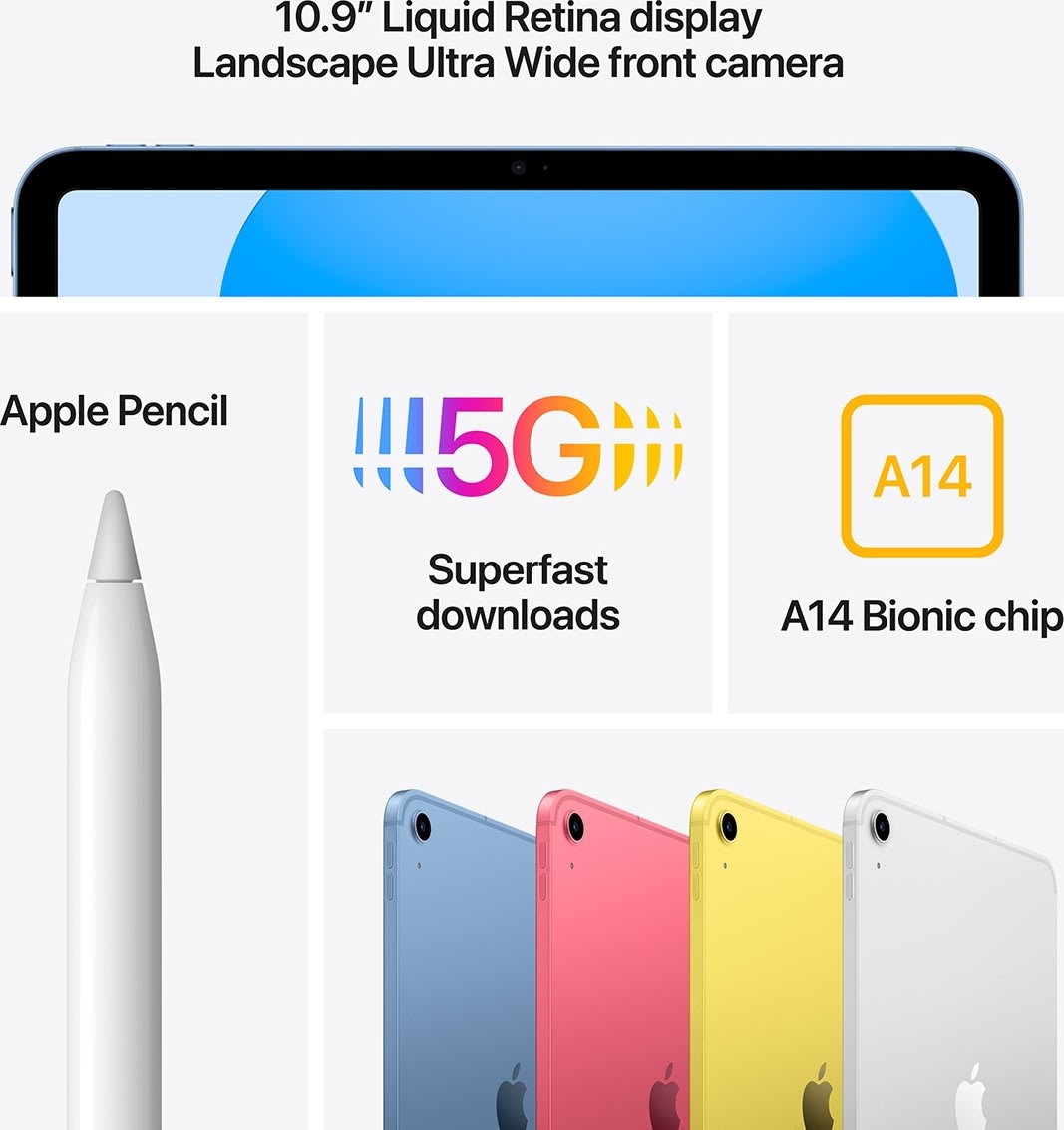 Apple iPad 2022 10.9" Wi-Fi, 64GB, pink