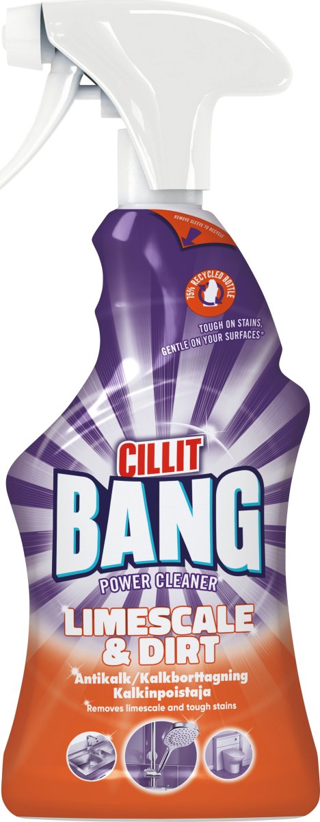 Cillit Bang Rengøringsspray | Antikalk | 750 ml