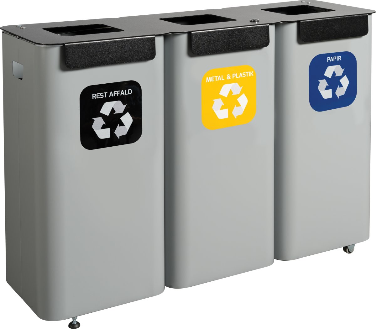 Modulspande til affaldssortering | 3 x 70 L
