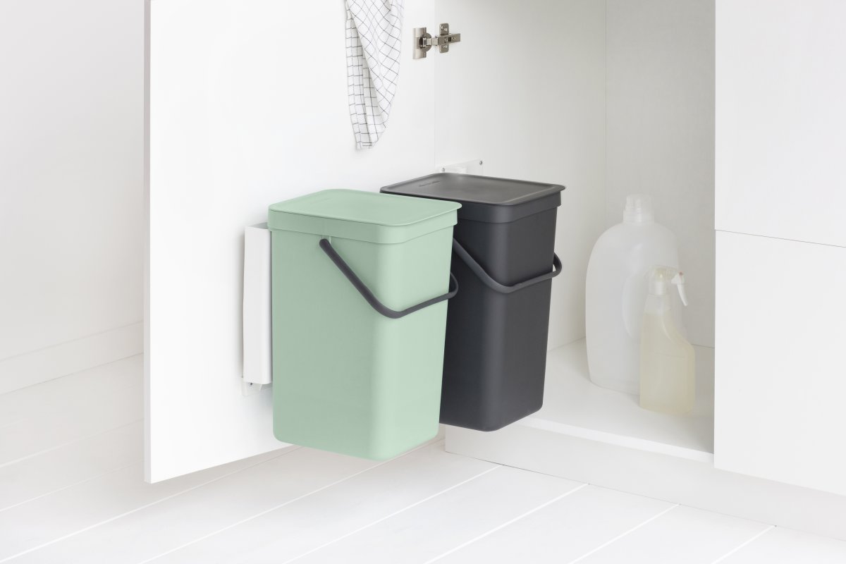 Brabantia Sort&Go, Built-in, 2x16 L, grå/grøn