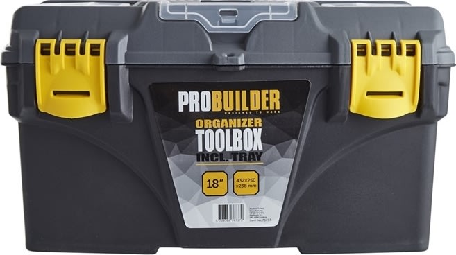 Probuilder værktøjskasse m/organizer, 18"