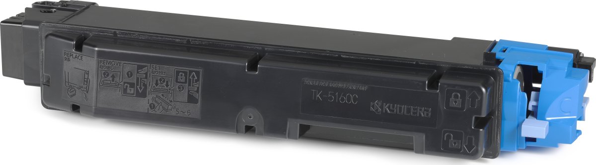 Kyocera TK-5160K lasertoner, cyan, 12.000 sider