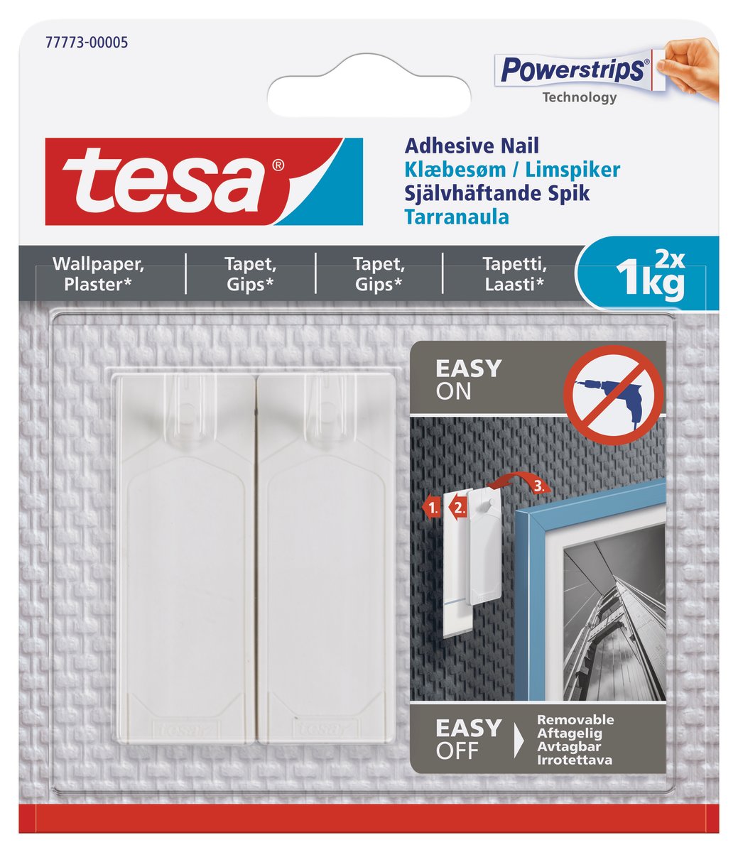 tesa Klæbesøm, tapet/gips, <1 kg